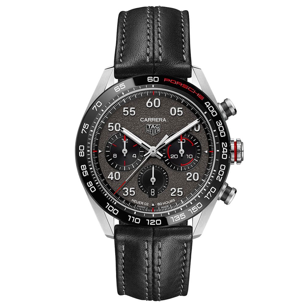 Relógio TAG Heuer Carrera Automático Masculino em Couro Preto CBN2A1F.FC6492