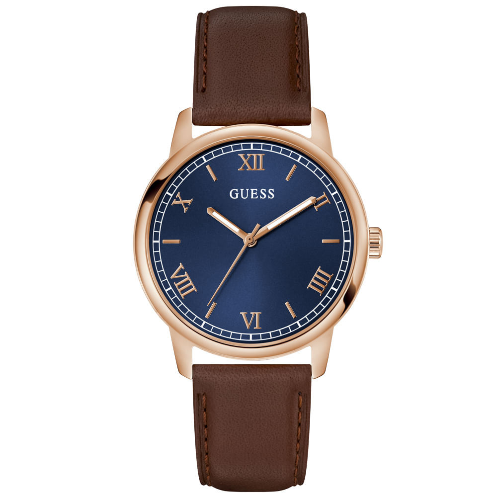 Relógio Guess Masculino em Couro Marrom GW1054G5