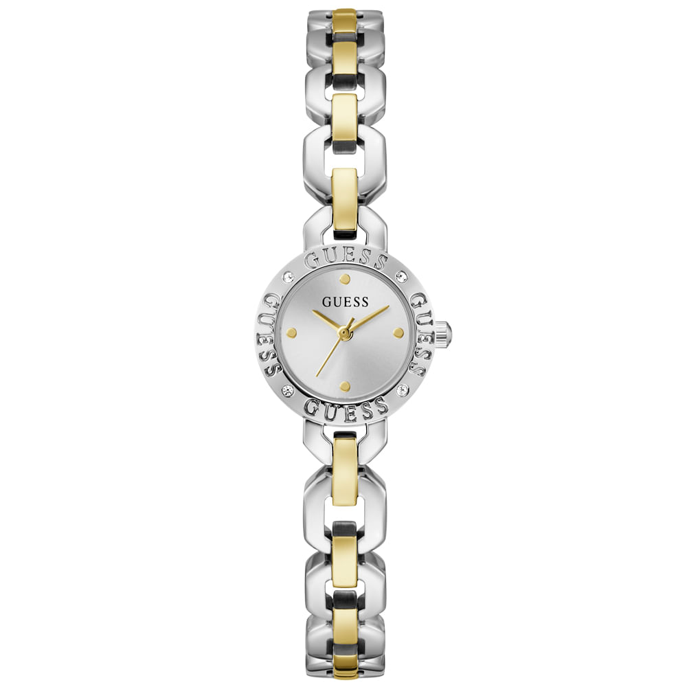Relógio Guess Feminino em Aço Prateado e Dourado GW1019L3
