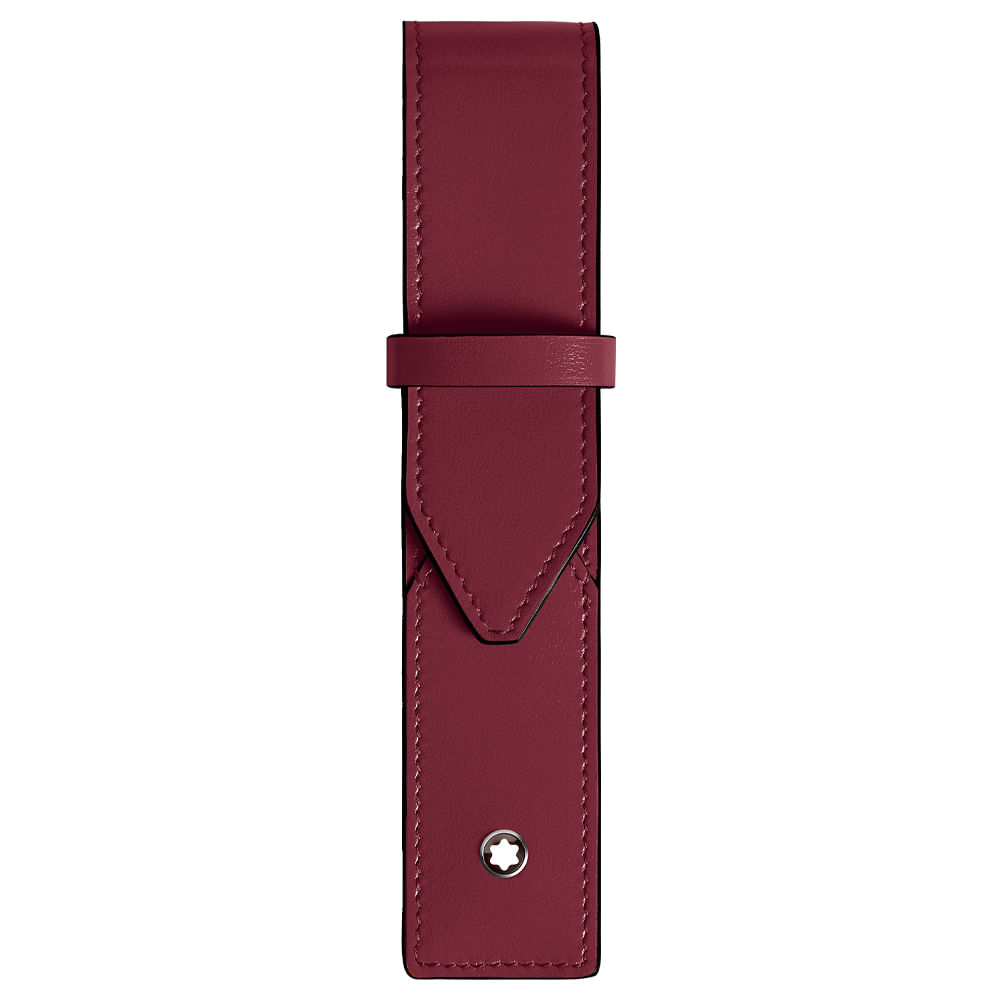 Estojo Montblanc Meisterstuck em Couro Cassis para Caneta 199329