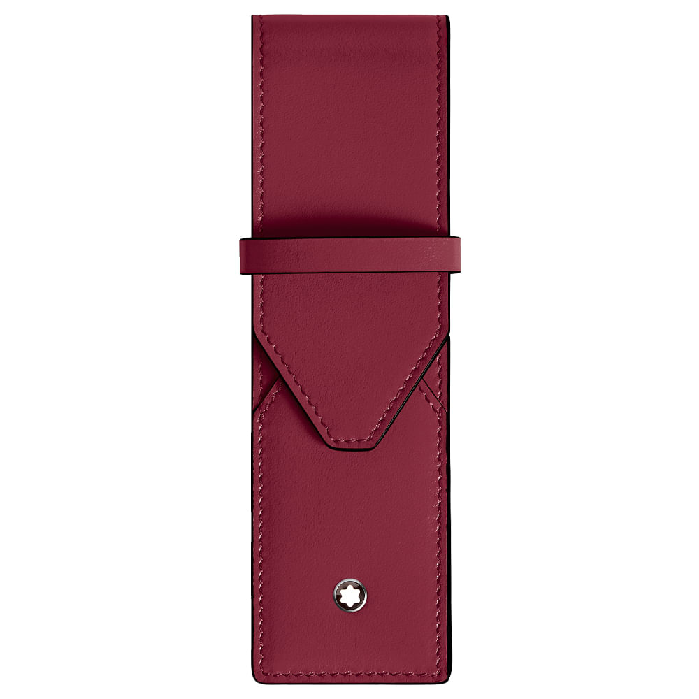 Estojo Montblanc Meisterstuck em Couro Cassis para Canetas 199333