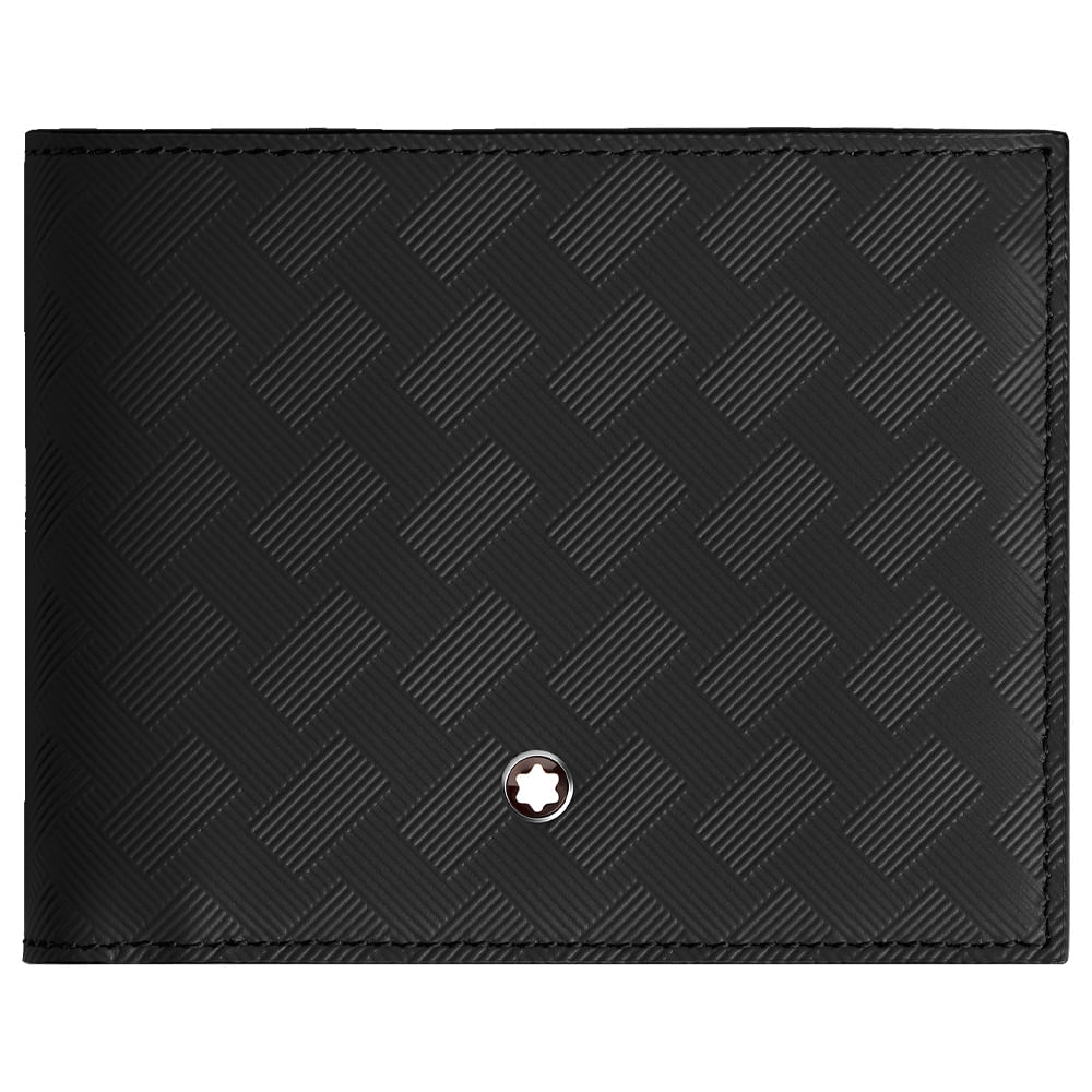 Carteira Montblanc  Extreme 3.0 em Couro Preto e Cayenna 199414