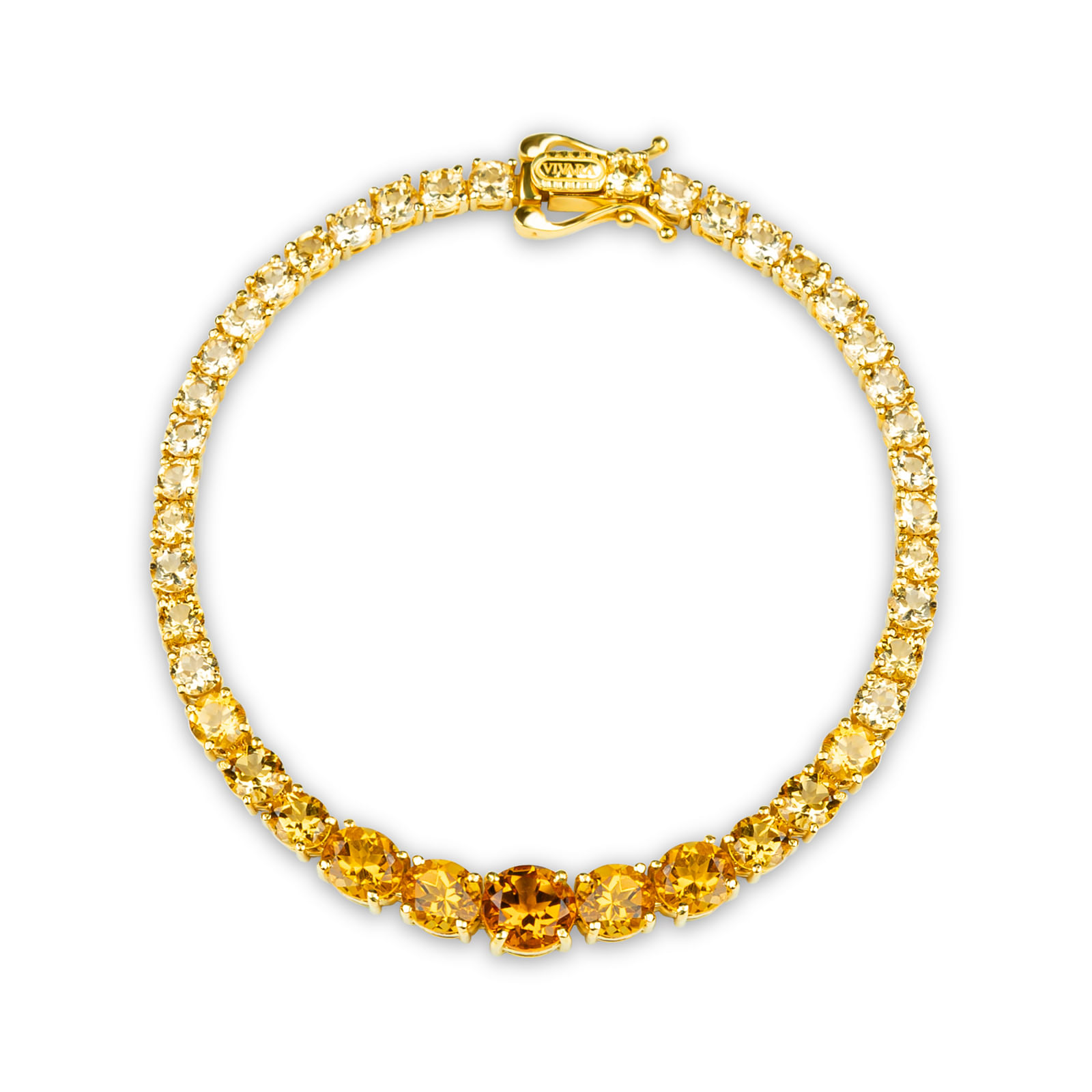 Pulseira Aura em Ouro Amarelo 18k com Citrinos