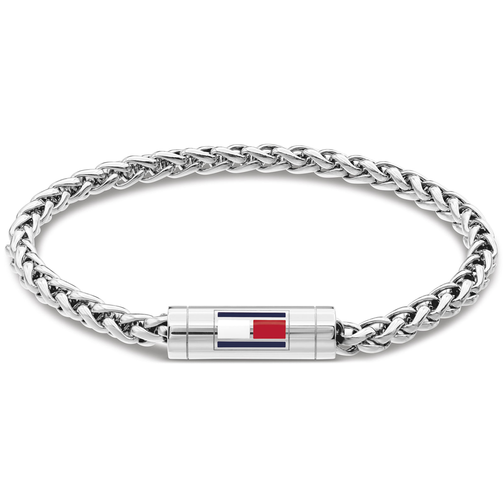 Pulseira Tommy Hilfiger Adjustable Barrel em Aço Prateado 2790743