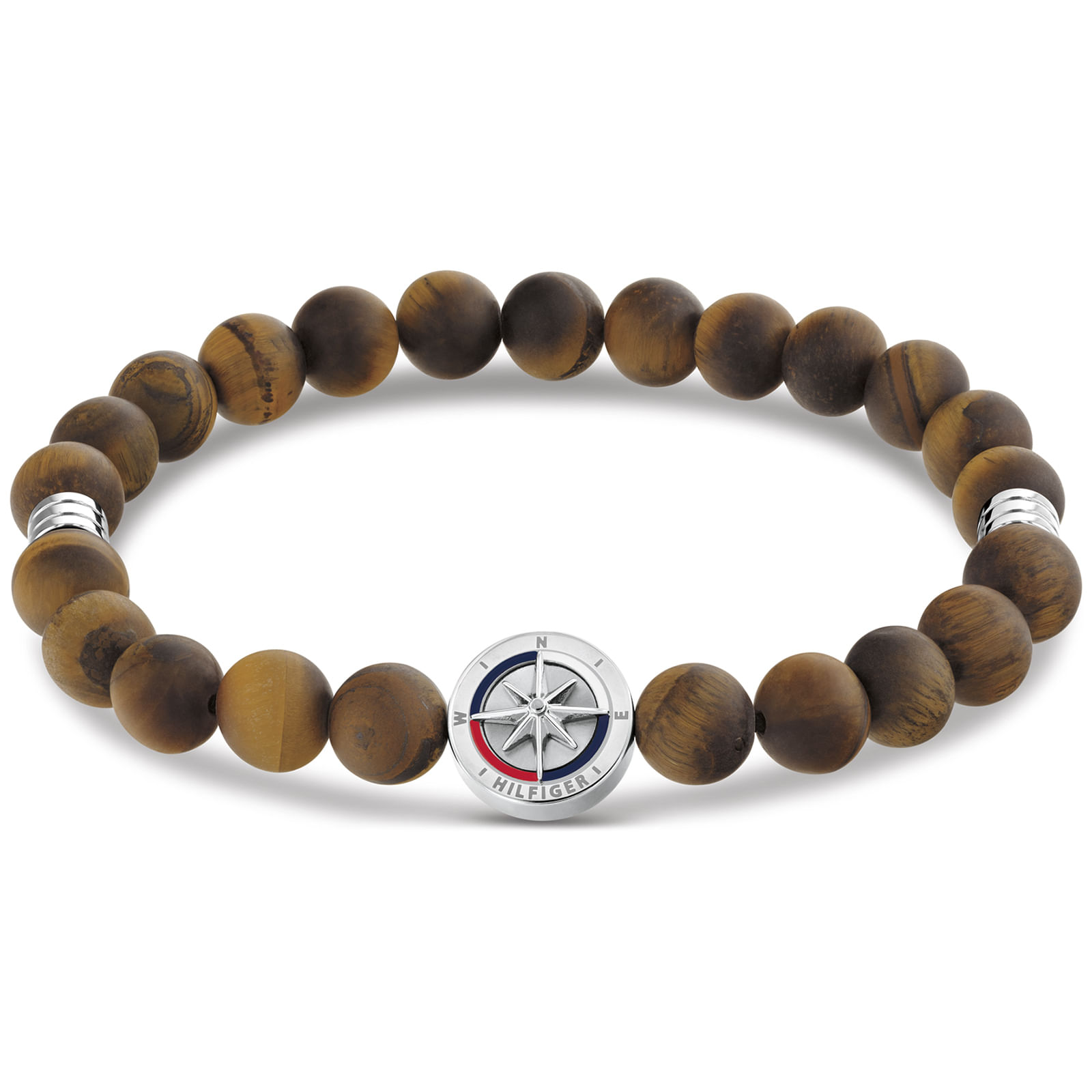 Pulseira Tommy Hilfiger Compass em Olho de Tigre Marrom 2790722