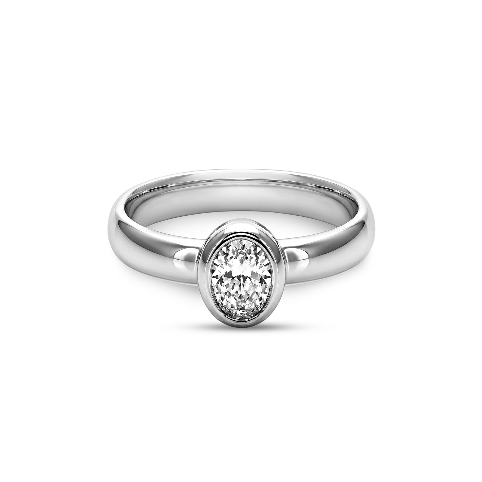 Anel Life Solitário em Prata 925 com Zircônia Incolor