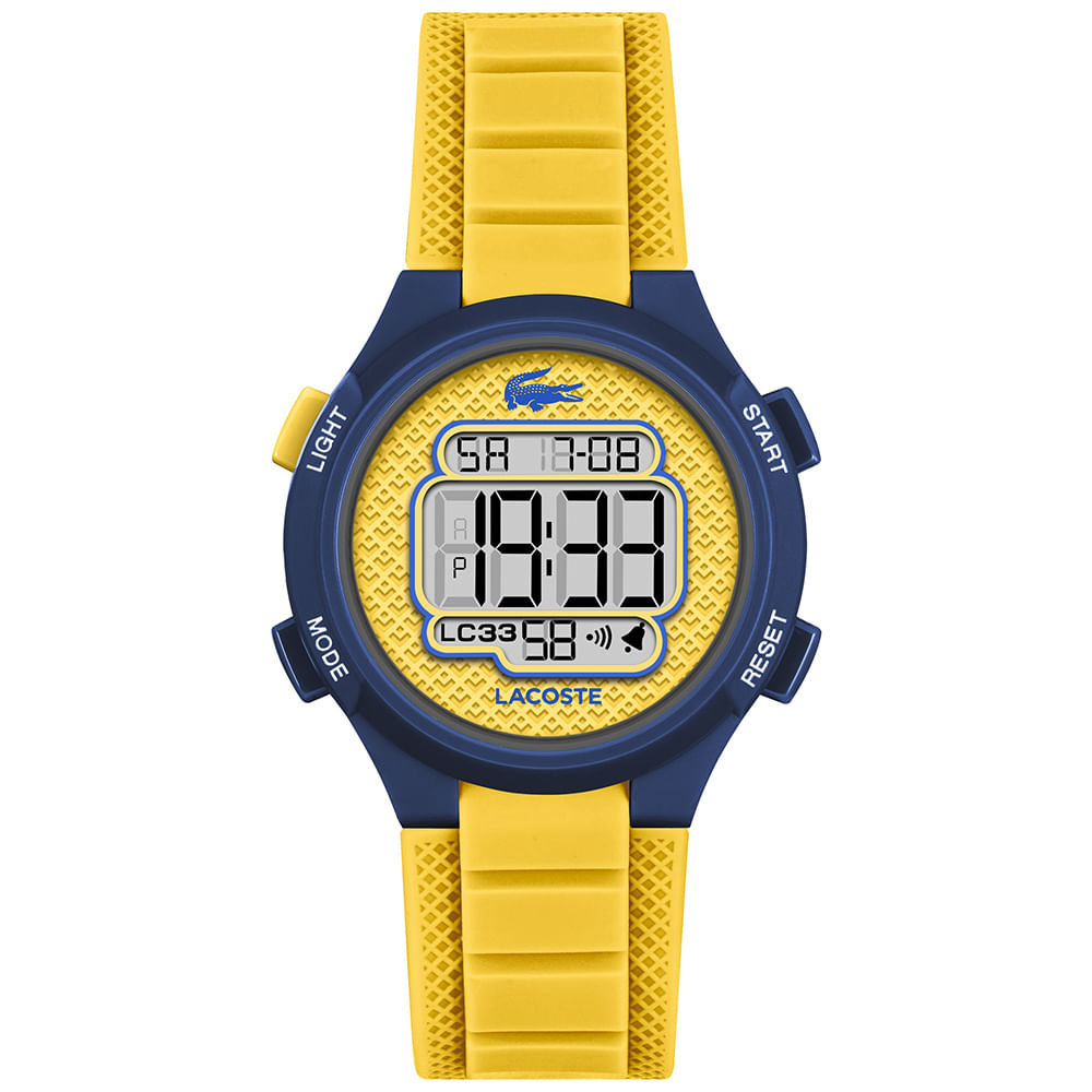 Relógio Lacoste LC33 Kids Infantil em Borracha Amarela 2030070