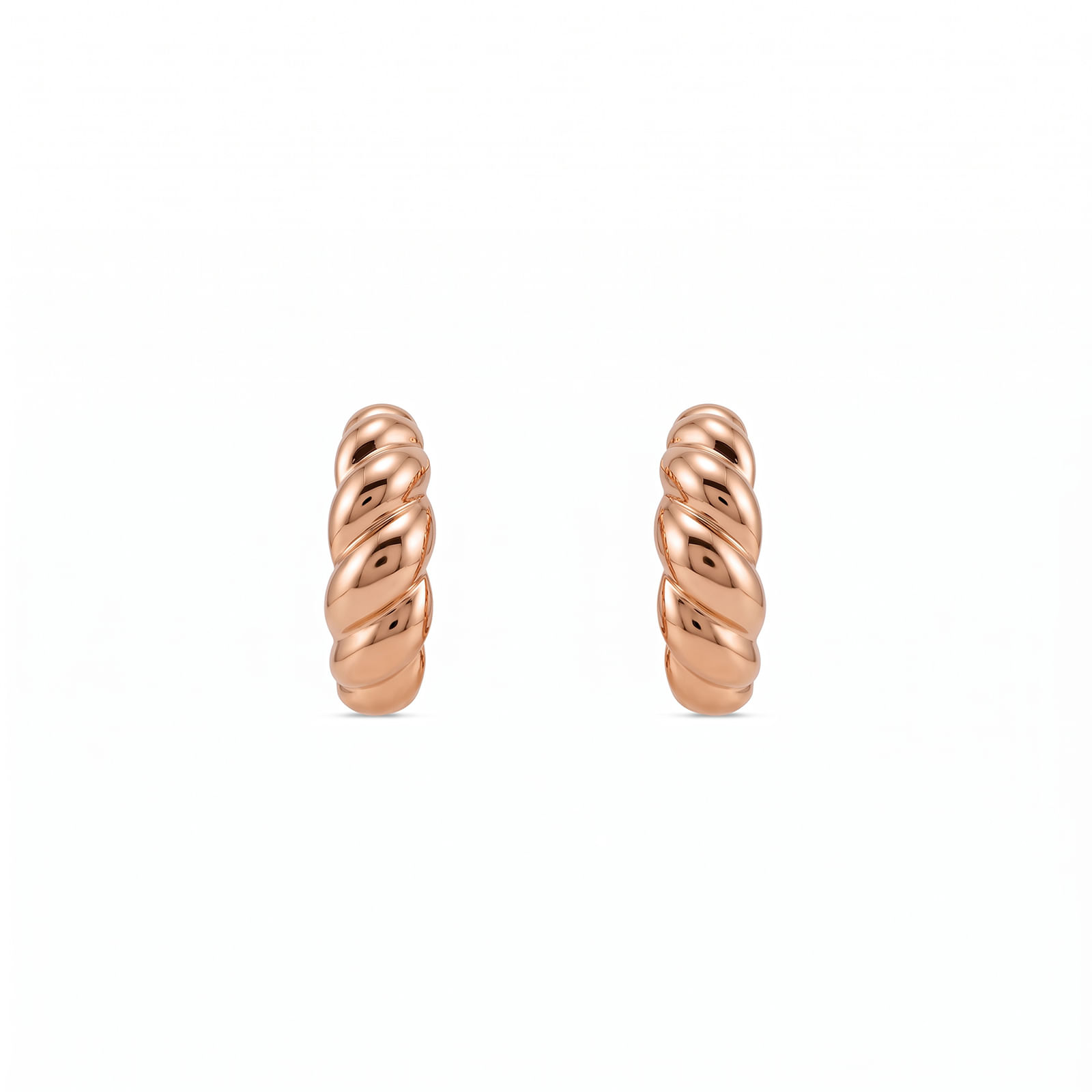 Argola Viena em Ouro Rosé 18k, 15mm