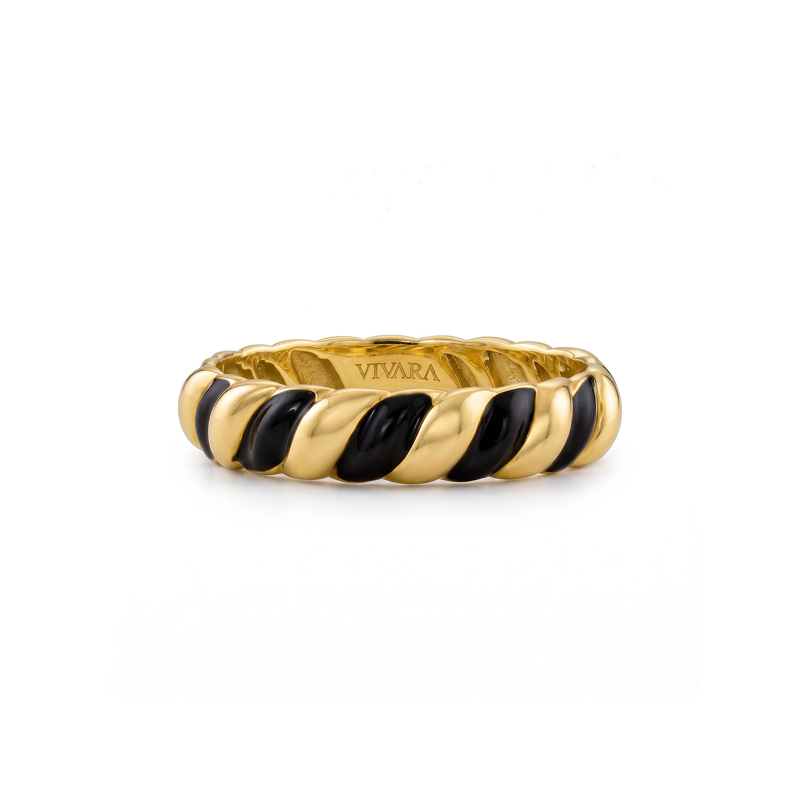 Anel Viena Color em Ouro Amarelo 18k com Esmalte