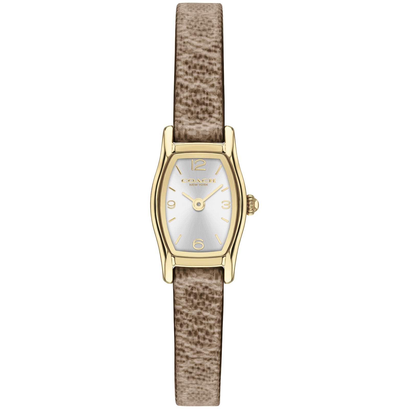 Relógio Coach Greta Feminino em Couro Marrom 14504720
