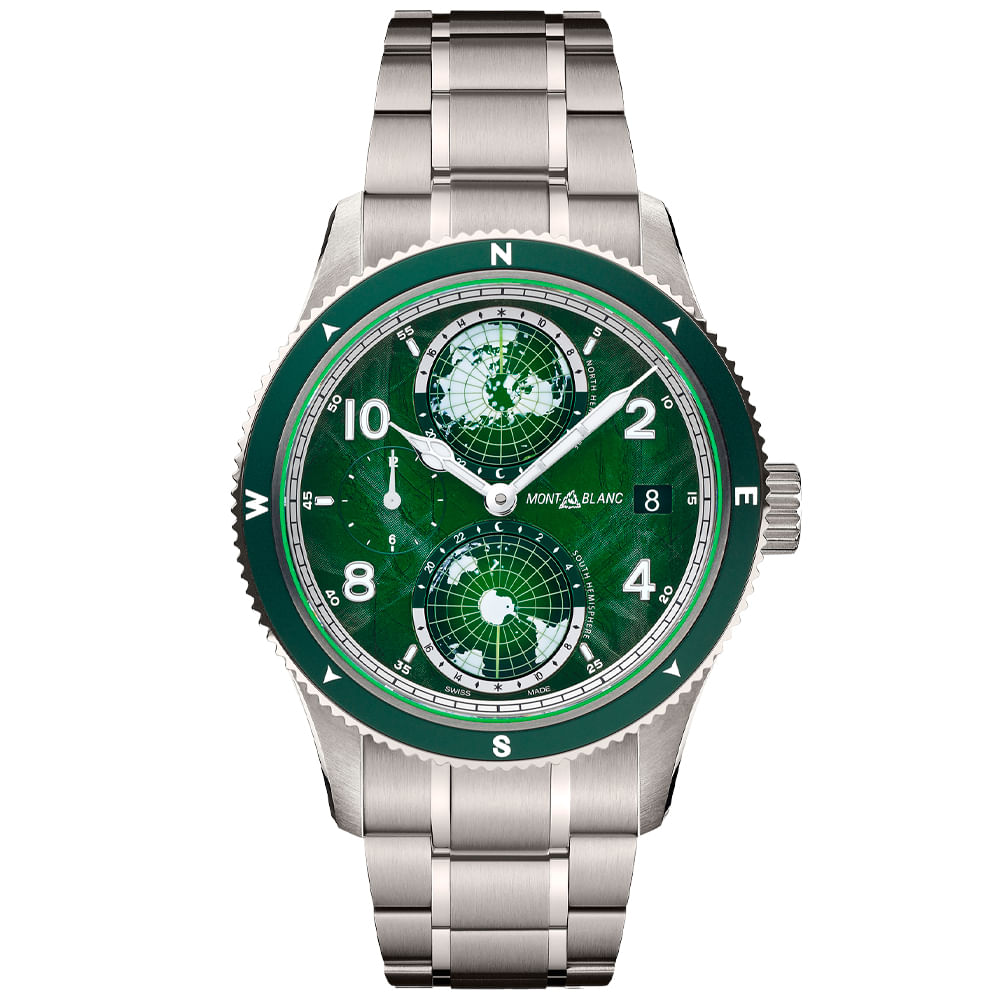 Relógio Montblanc 1858 Automático Masculino em Aço Prateado 133303
