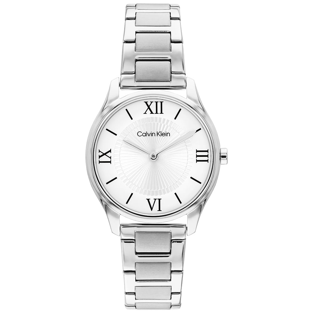 Relógio Calvin Klein Sculpted Essentials Feminino em Aço Prateado 25100213