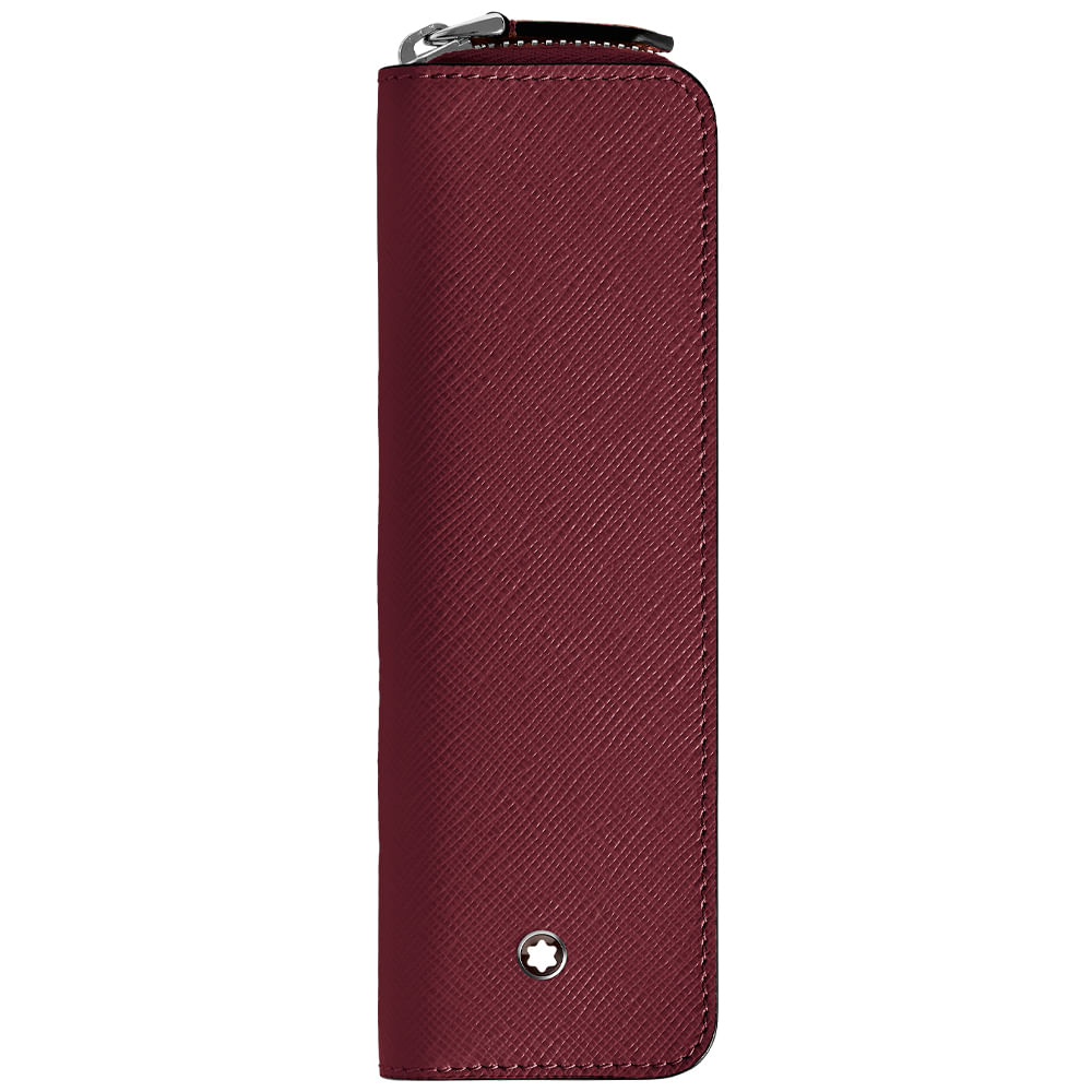 Estojo Montblanc Sartorial em Couro Cassis para Caneta 199382