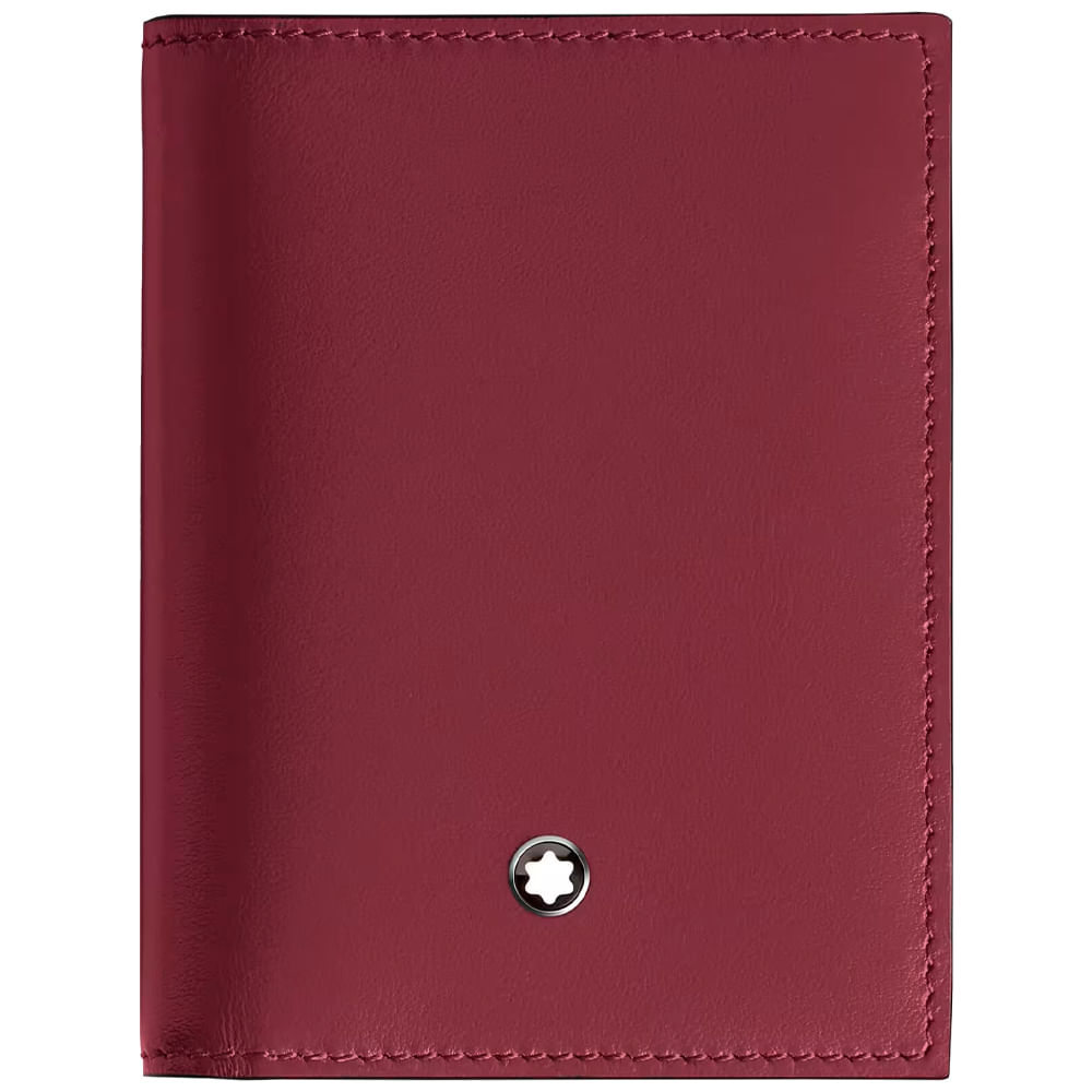 Porta Cartões Montblanc Meisterstuck em Couro Cassis 199315