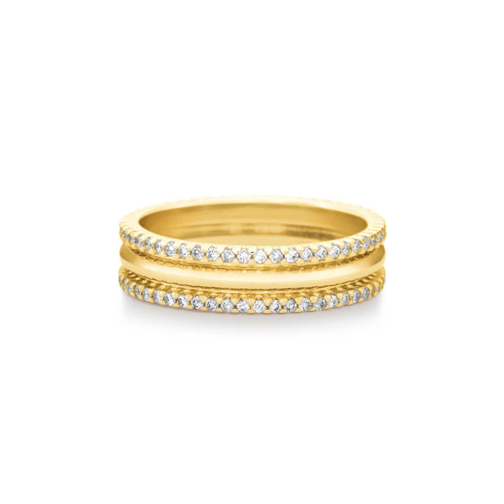 Aliança Love Me em Ouro Amarelo 18k com Diamantes, 5mm