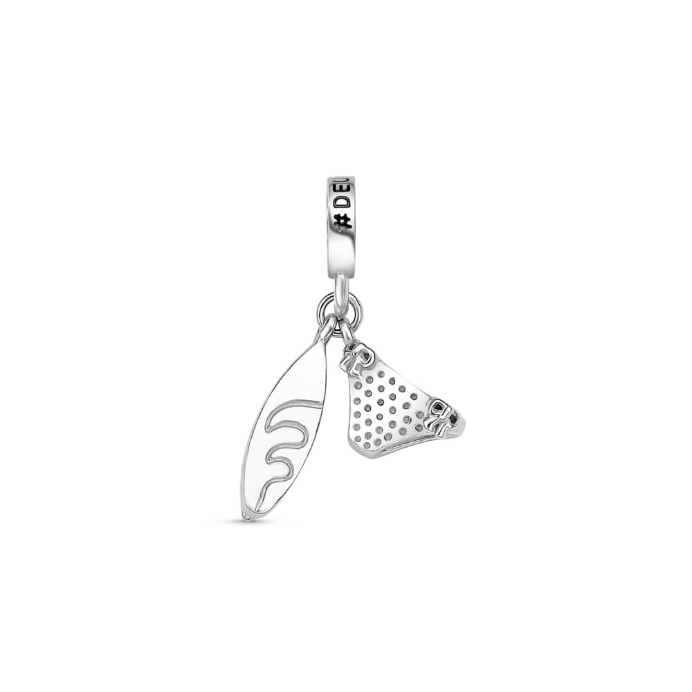 Pingente Life Esporte Casal Surfista em Prata 925