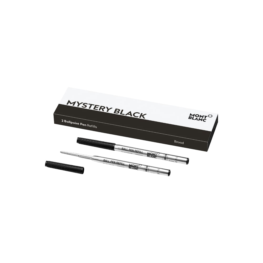 Refil Montblanc Mystery Black Preto Ballpoint Broad 2 uni -MB128212