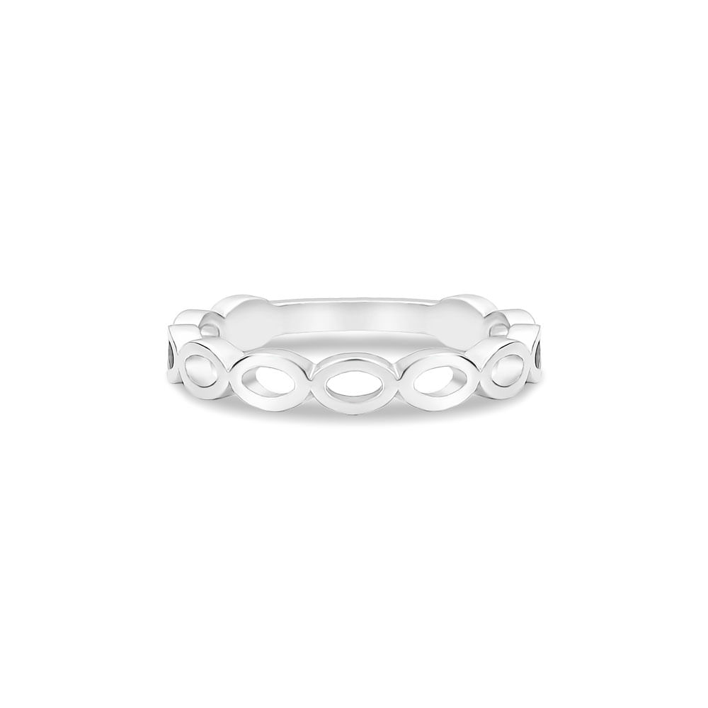 Anel Life Oval em Prata 925