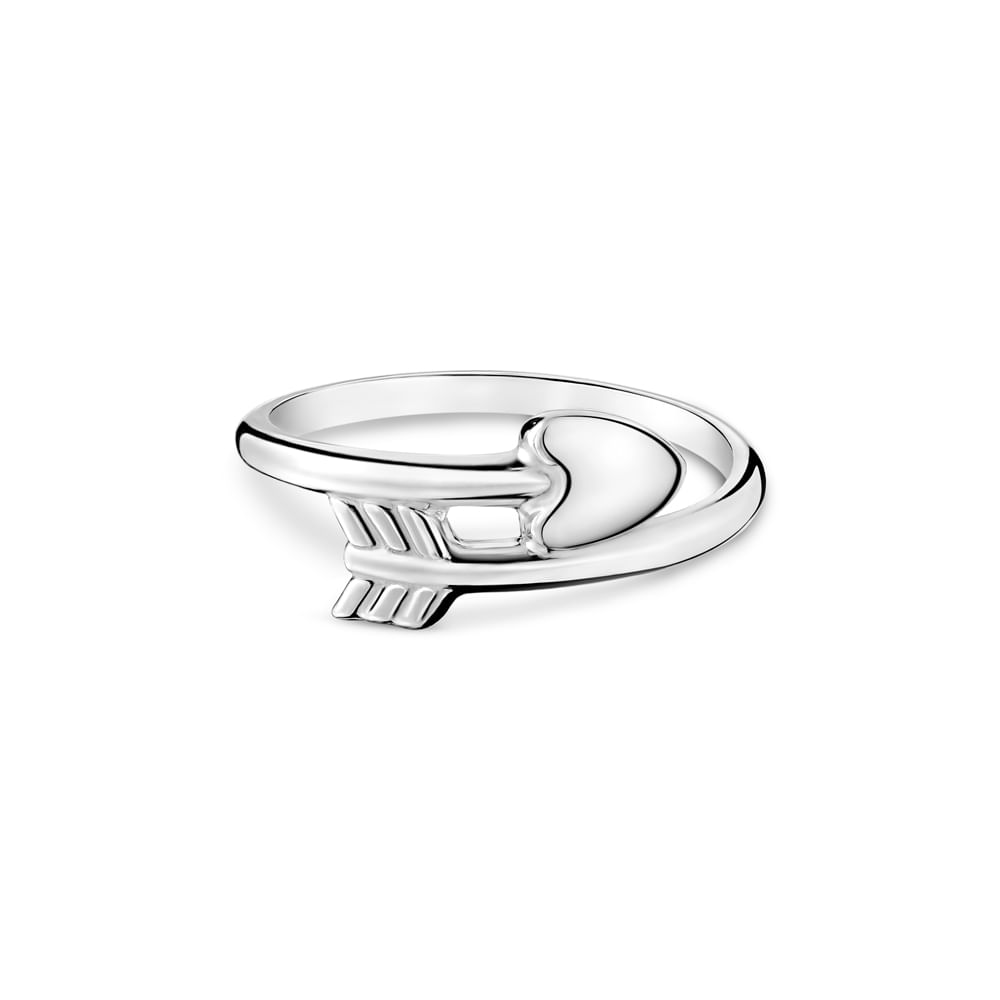 Anel Life Cupido Coração e Flecha em Prata 925