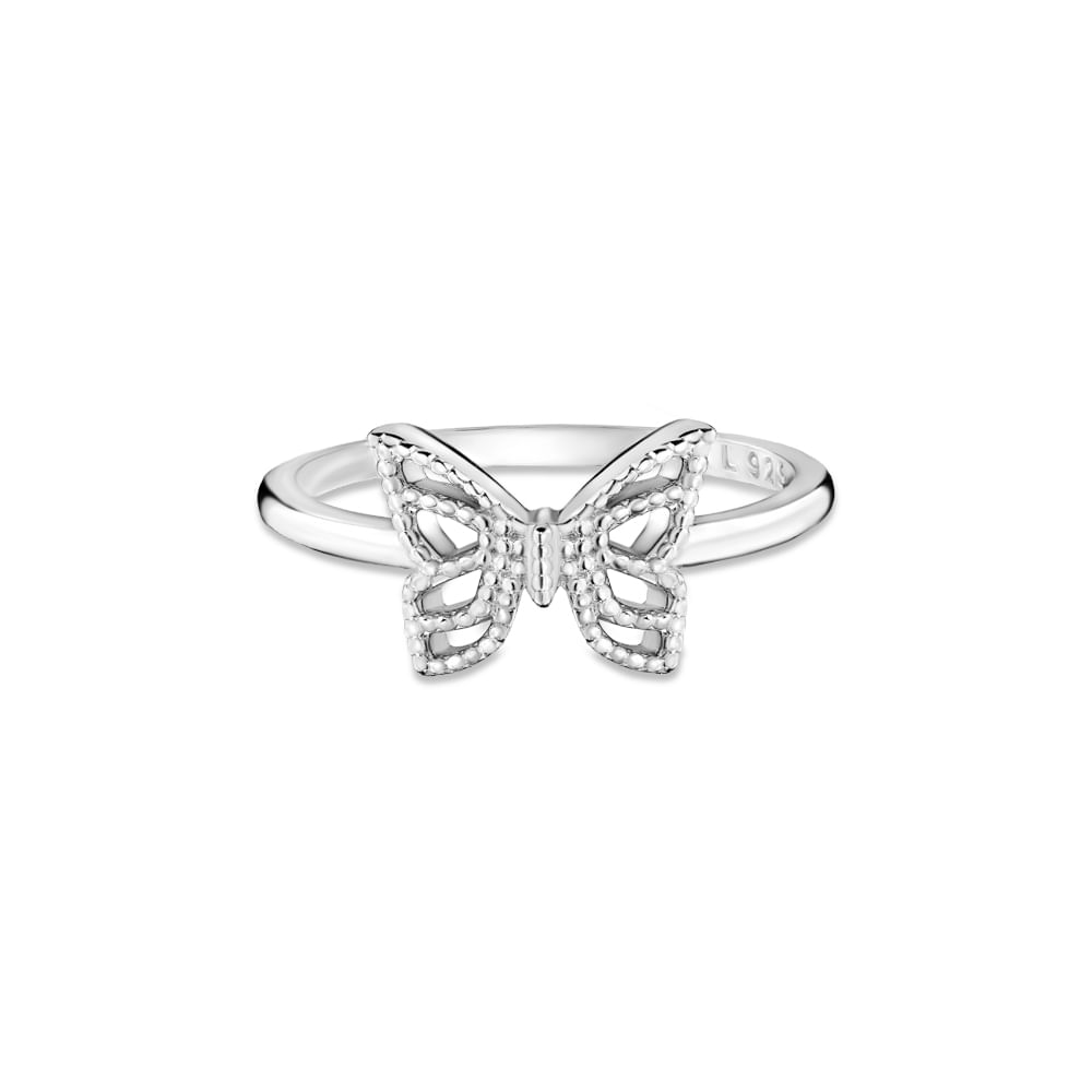 Anel Life Enigma Borboleta em Prata 925