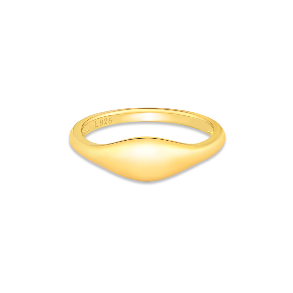 Anel Life Galaxy em Prata 925 com Banho de Ouro Amarelo 18k, 6.9mm