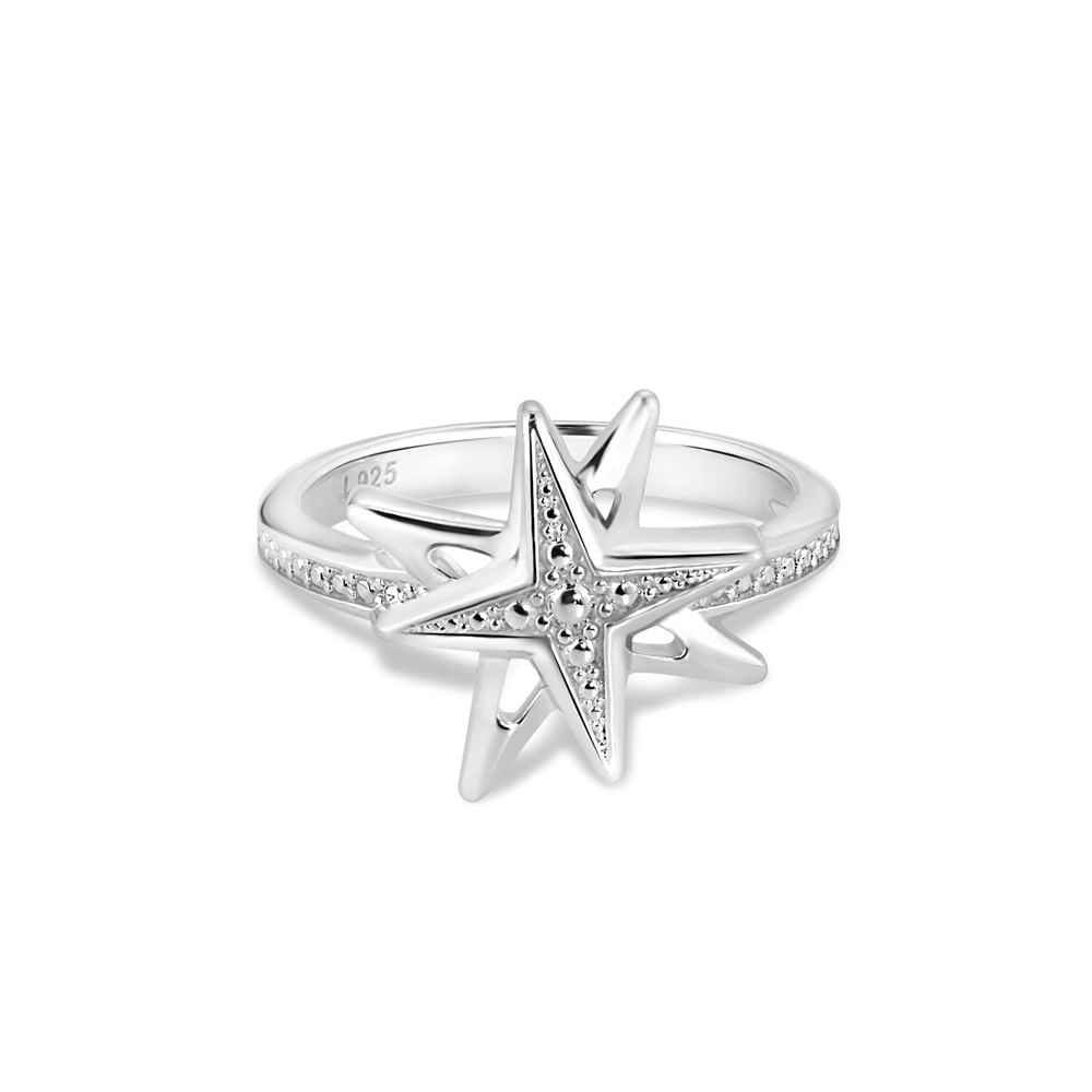 Anel Life Star III em Prata 925