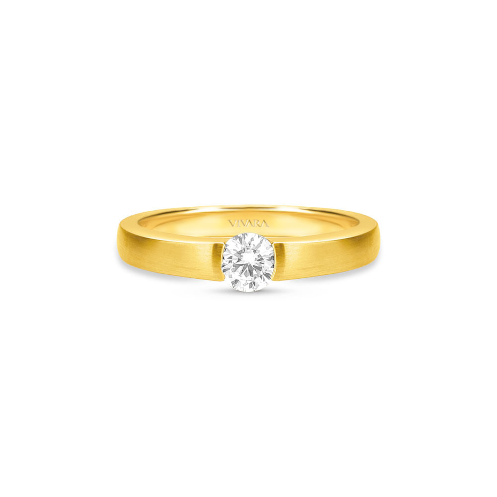 Anel Solitário Promise em Ouro Amarelo 18k com Diamante 0,40 ct
