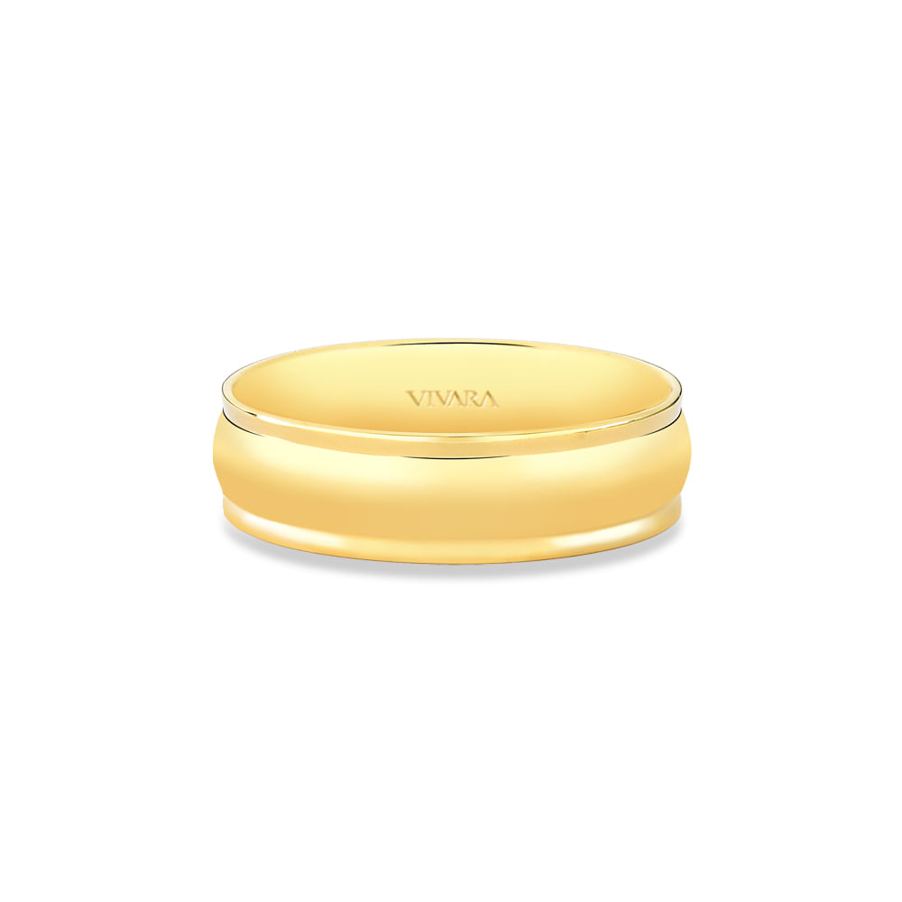 Aliança Love Me em Ouro Amarelo 18k, 6mm