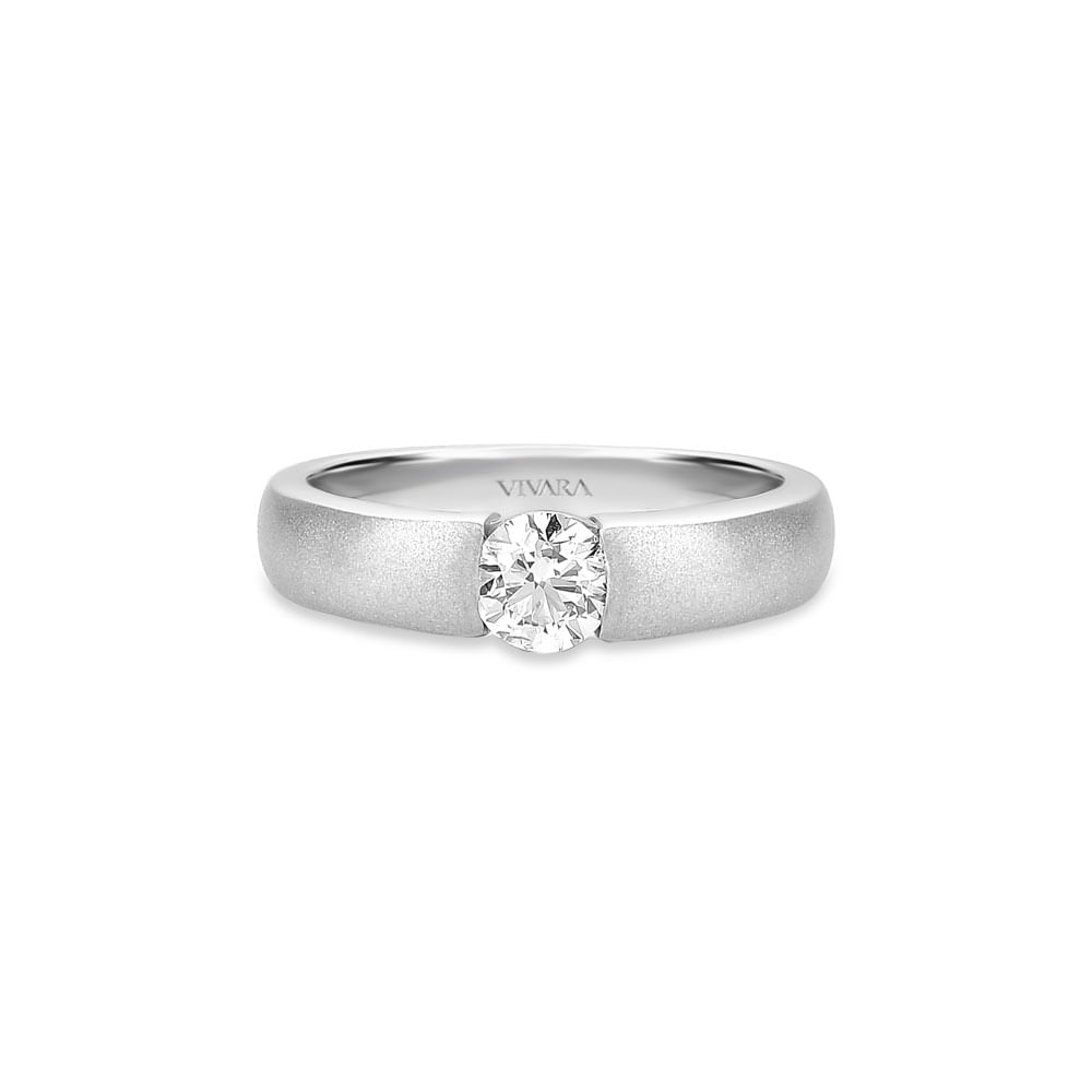 Anel Solitário Promise em Ouro Branco 18k com Diamante 0,50 ct