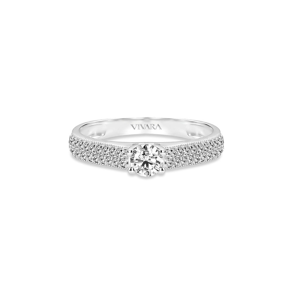 Anel Solitário Promise em Ouro Branco 18k com Diamante 0,47 ct