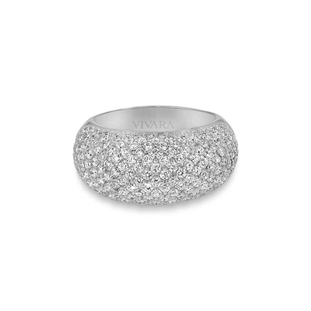 Anel Lumiere em Ouro Branco 18k com Diamantes
