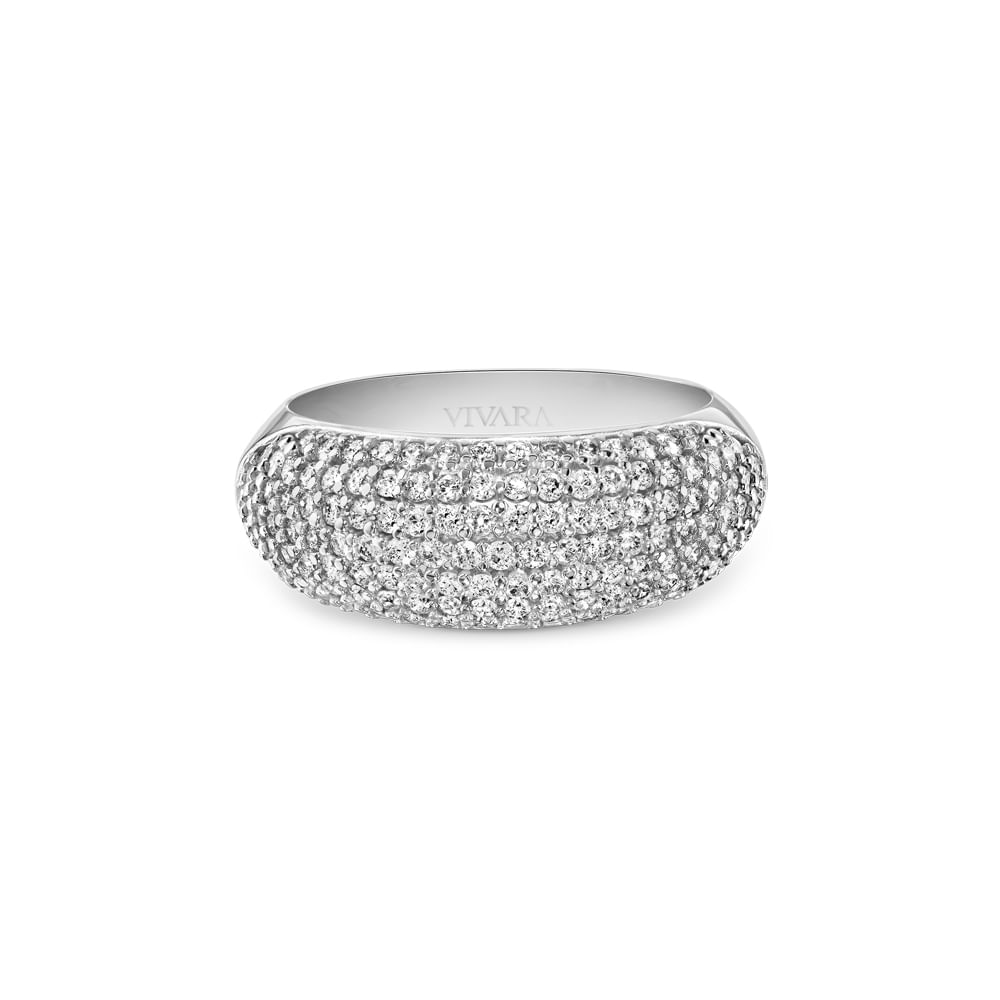 Anel Lumiere em Ouro Branco 18k com Diamantes