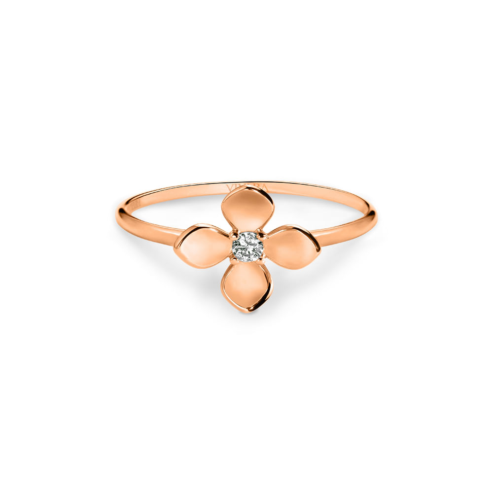 Anel Giardino em Ouro Vivara 18k com Diamante