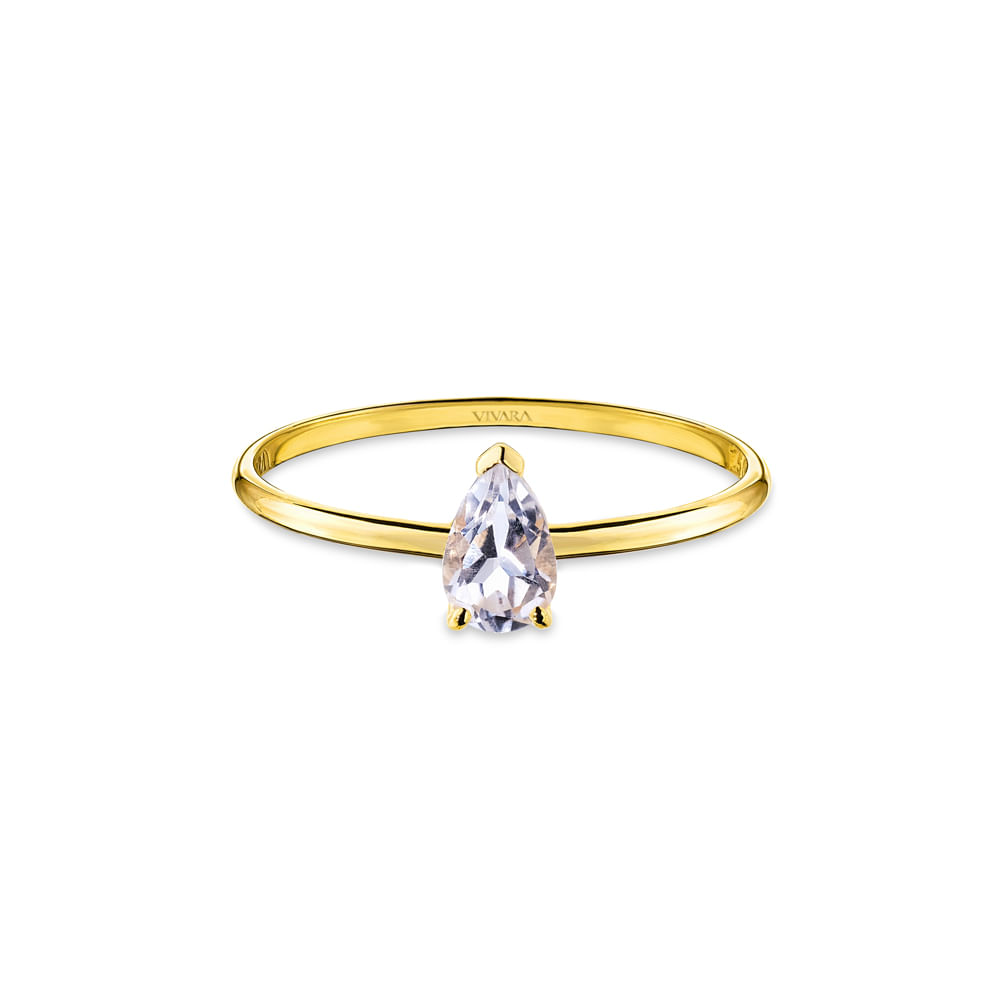 Anel Cores em Ouro Amarelo 18k com Topázio