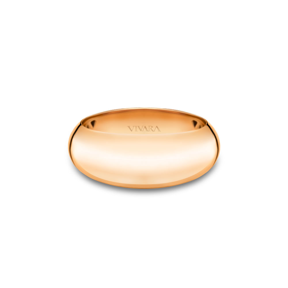 Anel Bombe em Ouro Rosé 18k