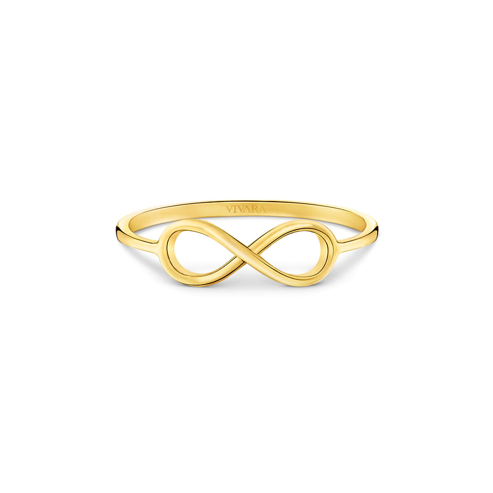 Anel Teen Infinito em Ouro Amarelo 18k