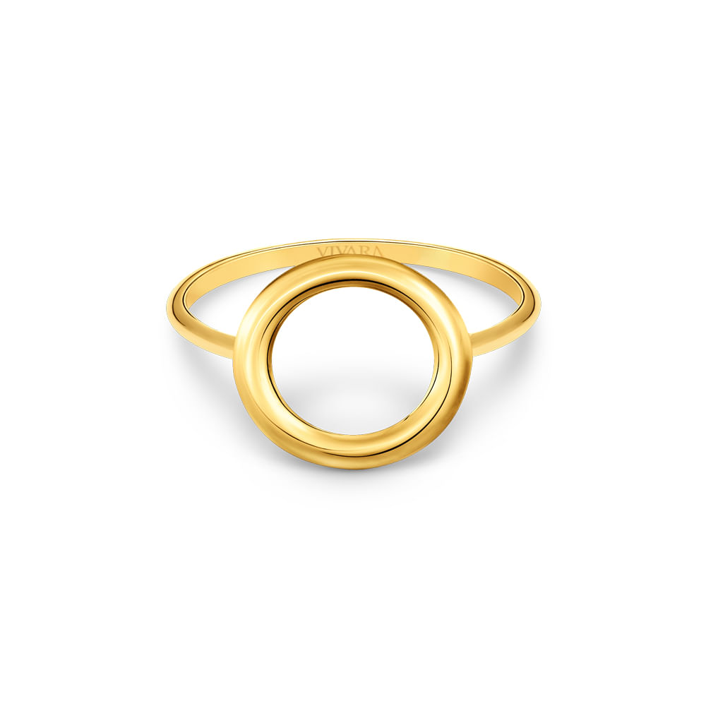 Anel Solar em Ouro Amarelo 18k