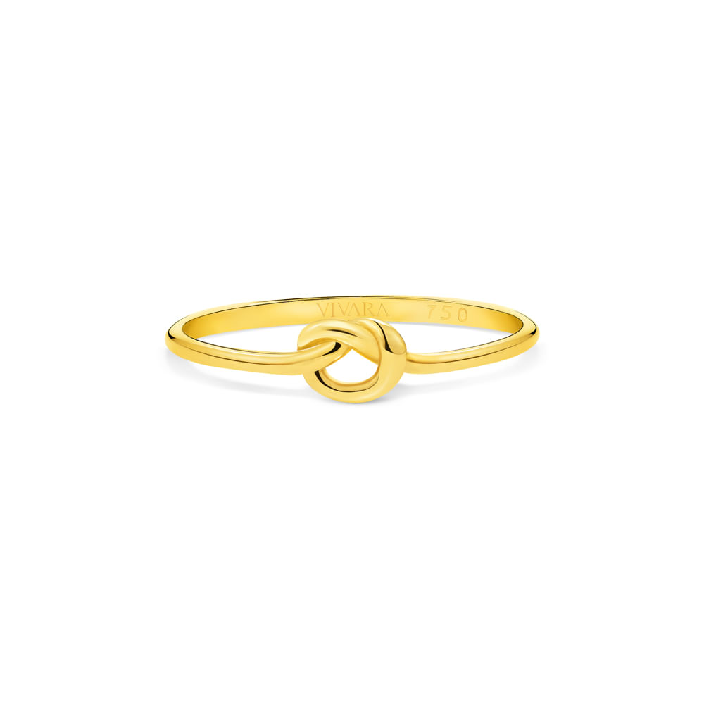 Anel Knot em Ouro Amarelo 18k