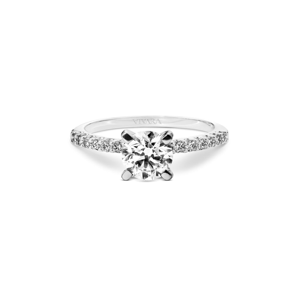 Anel Solitário Radiant em Ouro Branco 18k com Diamante 1 ct
