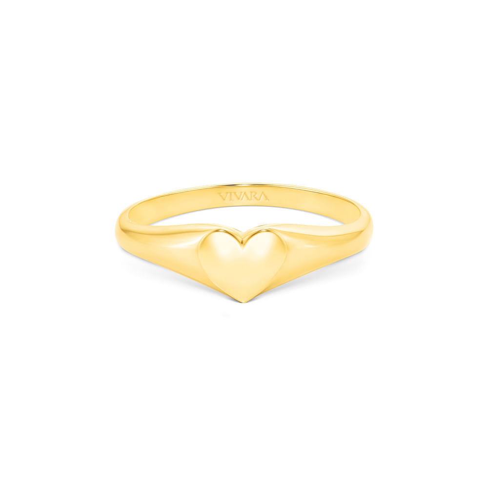 Anel Heart em Ouro Amarelo 18k