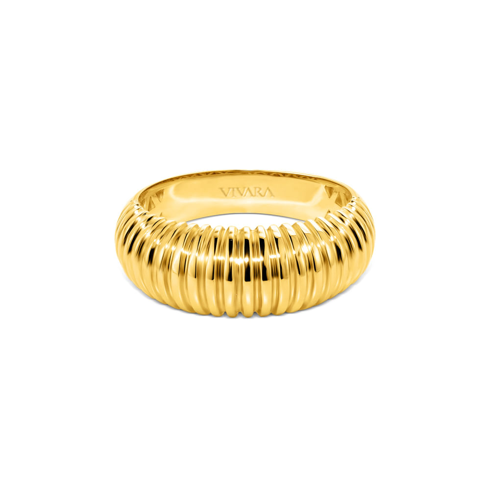 Anel Bombe Gomos em Ouro Amarelo 18k