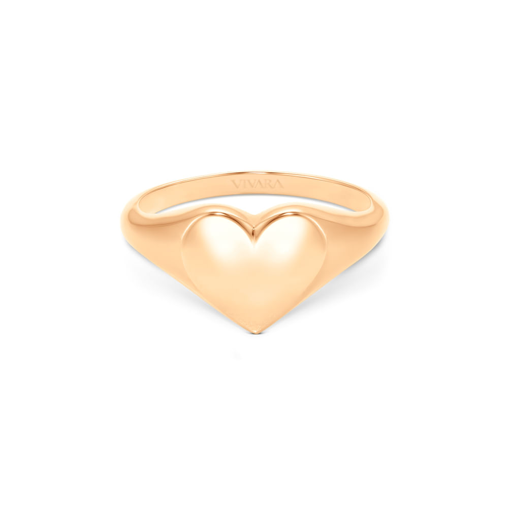 Anel Heart em Ouro Rosé 18k
