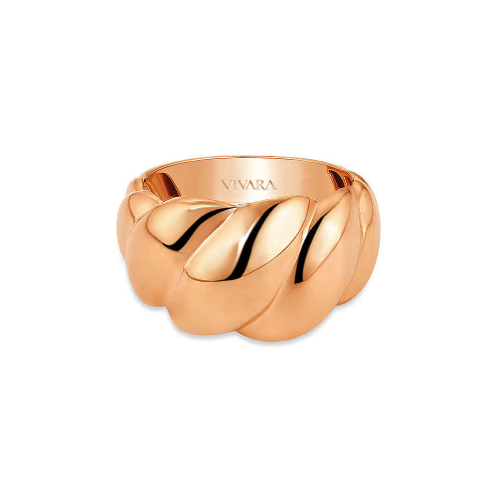 Anel Viena em Ouro Rosé 18k