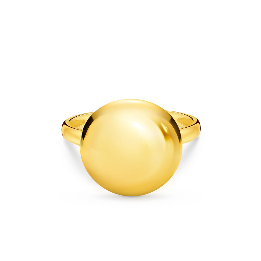 Anel Esferas em Ouro Amarelo 18k