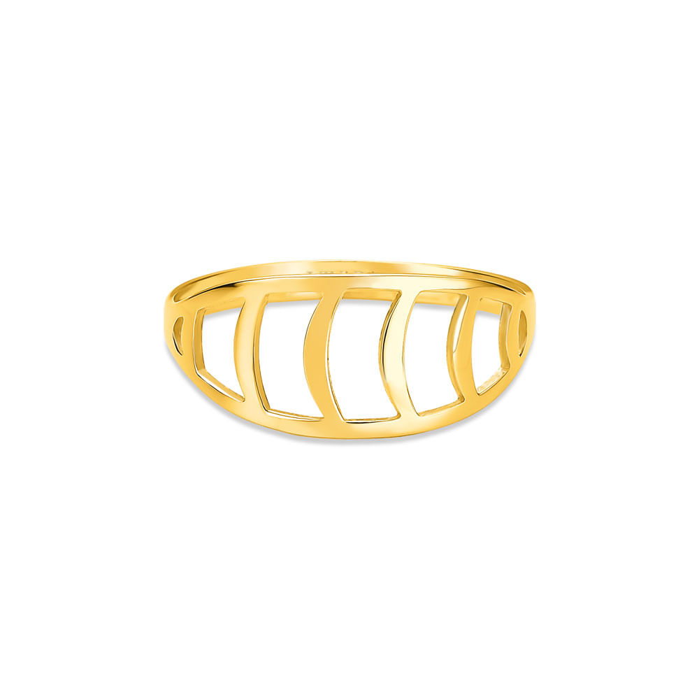 Anel Gold Curvas em Ouro Amarelo 18k