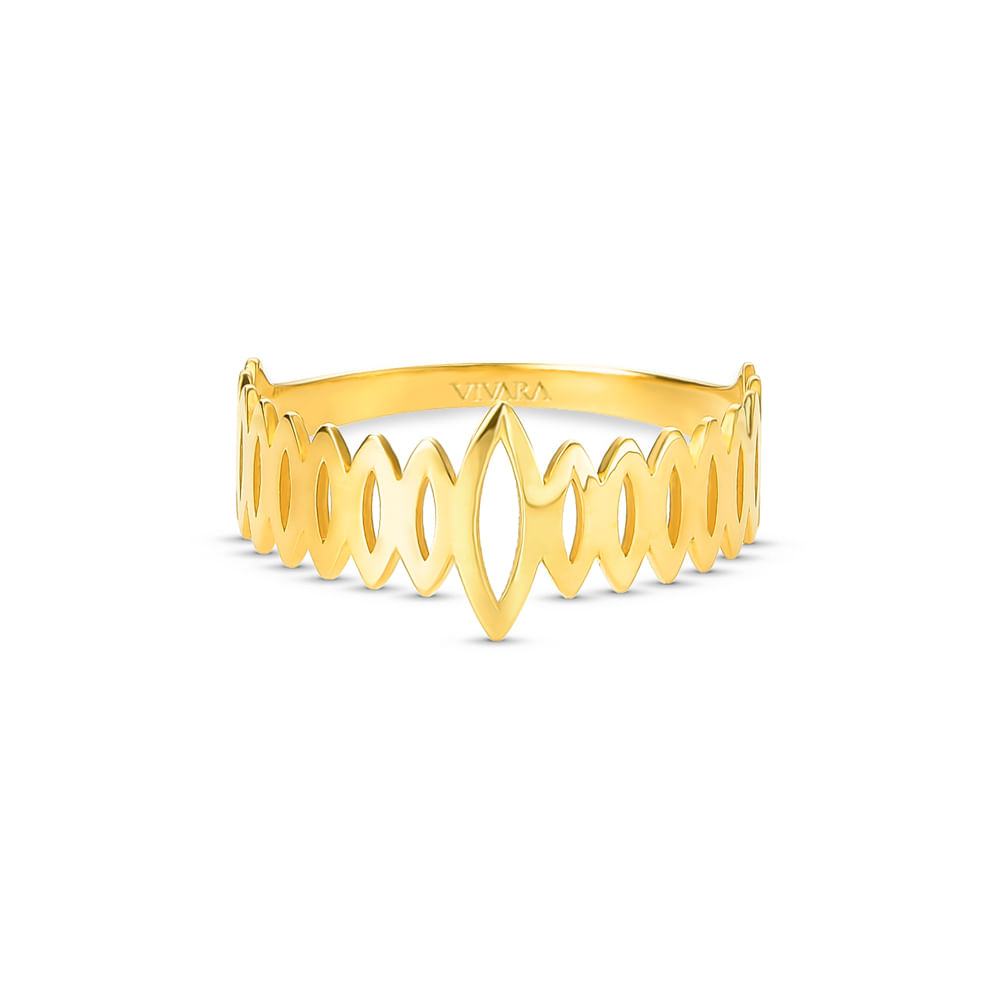 Anel Gold Leaf em Ouro Amarelo 18k