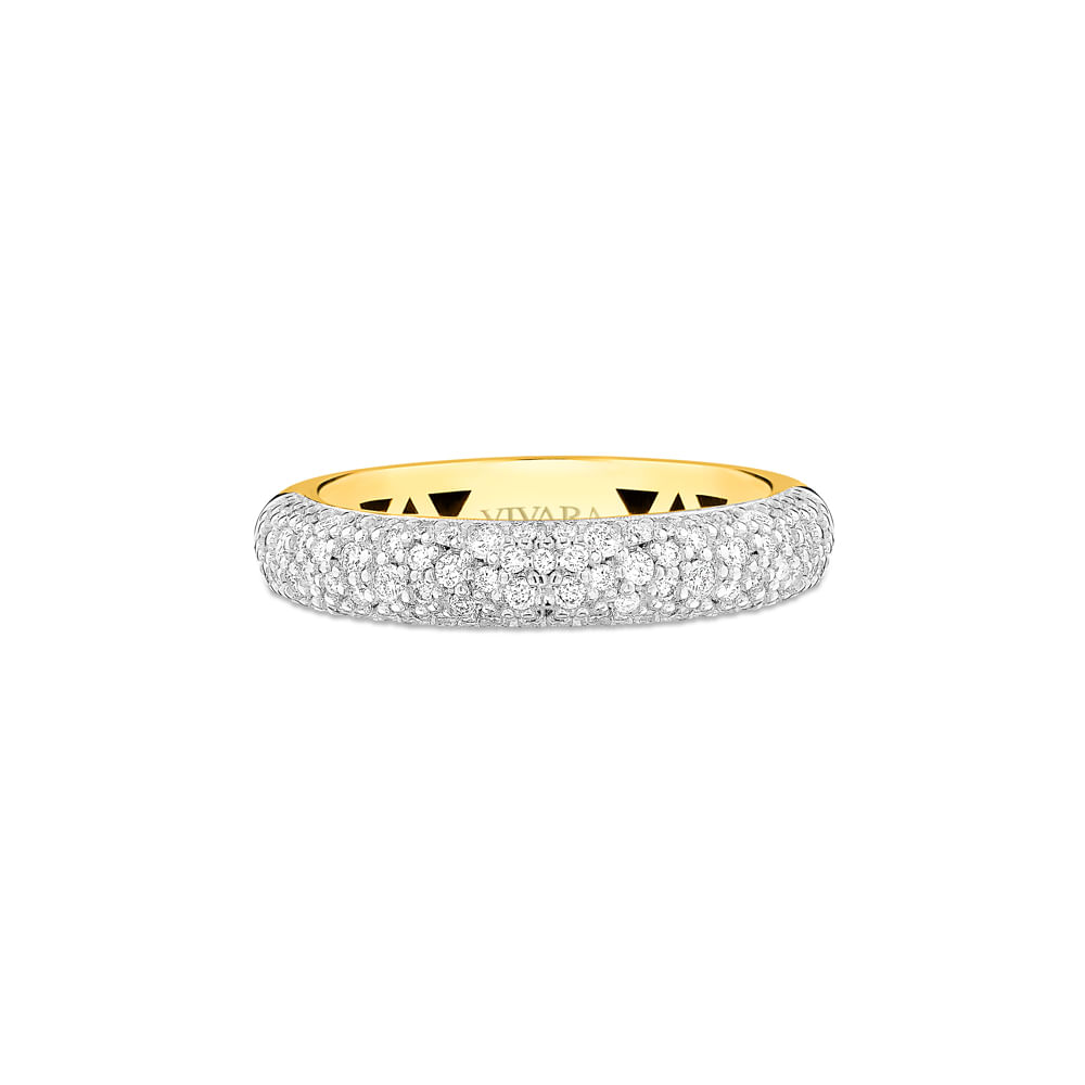 Anel Allure em Ouro Amarelo 18k com Diamantes