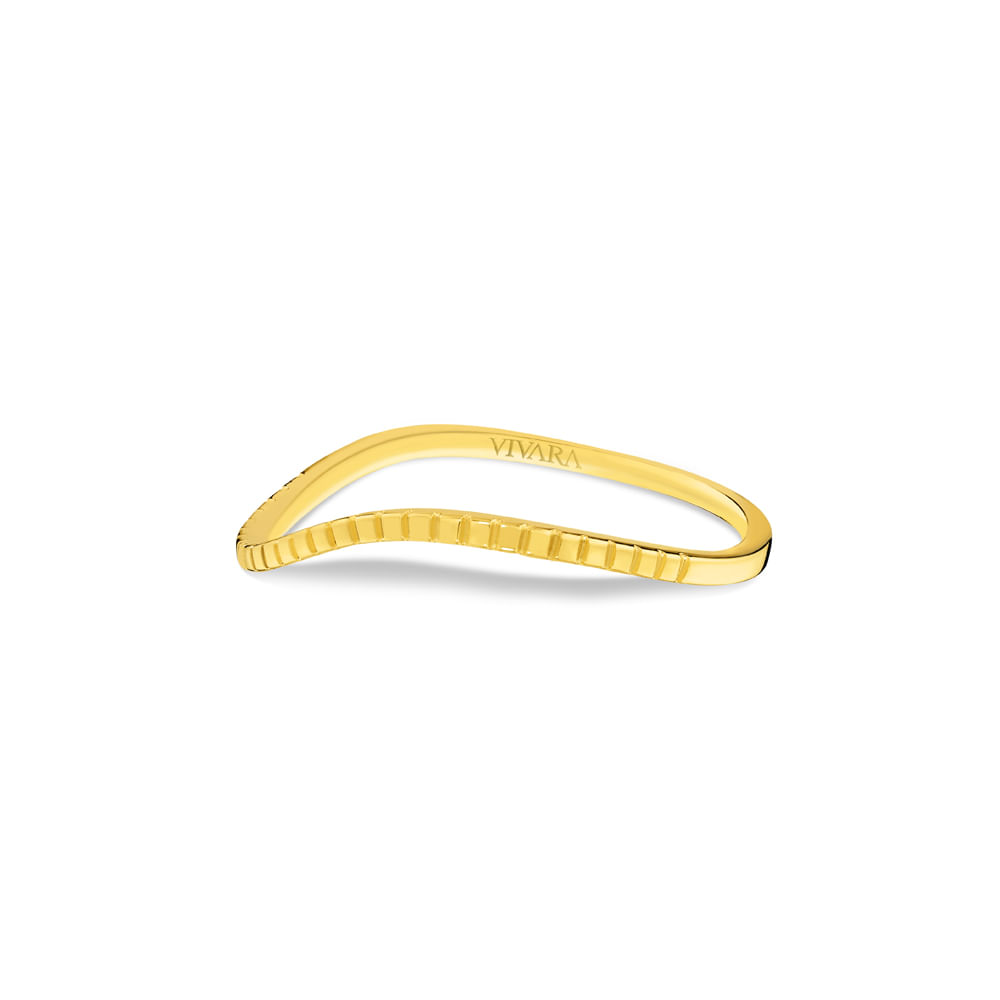 Anel Waves em Ouro Amarelo 18k