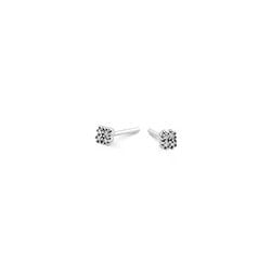 Brinco Baby em Ouro Branco 18k com Diamantes