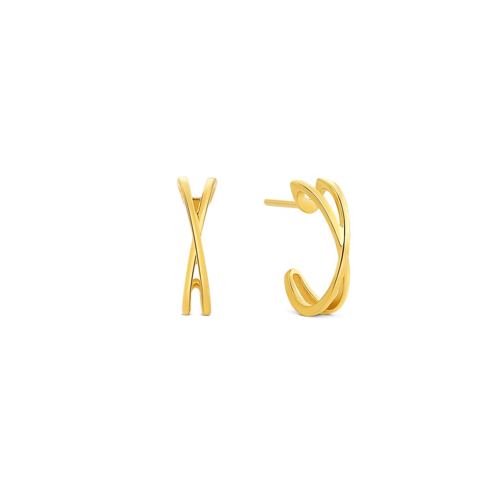 Argola Casual em Ouro Amarelo 18k, 15mm